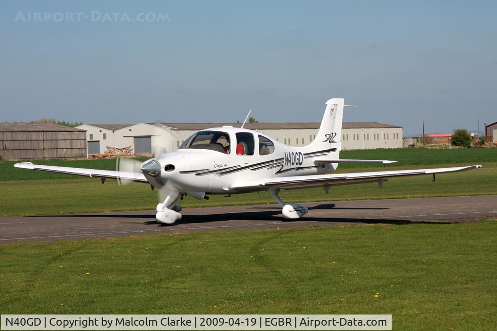 N40GD, 2003 Cirrus SR22 C/N 0473, Cirrus SR-22, Breighton Airfield, April 2009.