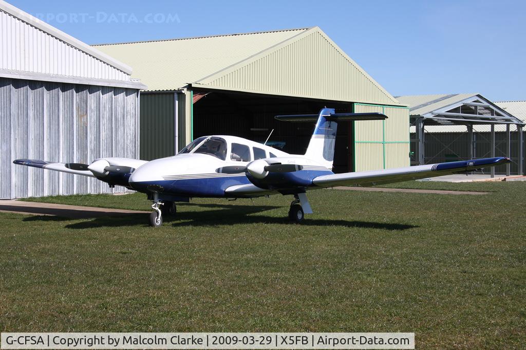 G-CFSA, 2003 Piper PA-44-180 Seminole C/N 4496170, Piper PA-44-180 Seminole, Fishburn Airfield, March 2009.