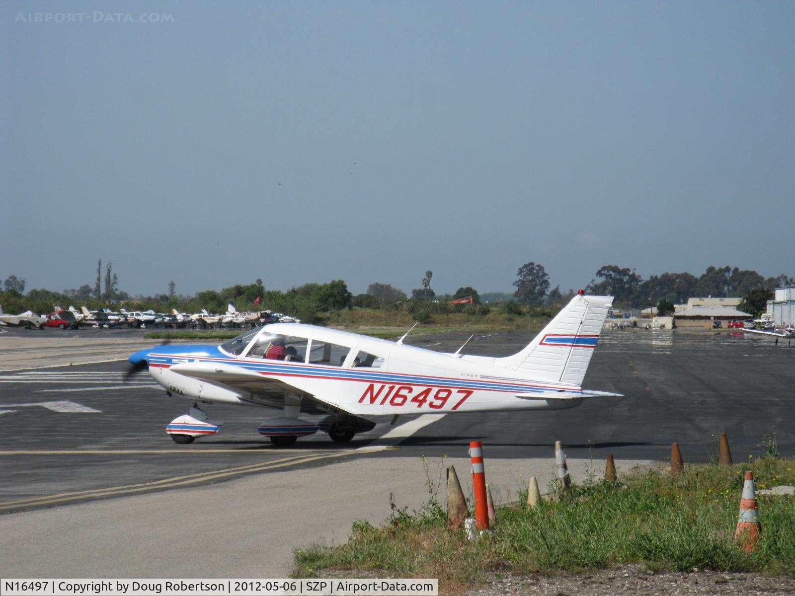 N16497, 1973 Piper PA-28-235 Cherokee Charger C/N 28-7310101, 1973 Piper PA-28-235 CHEROKEE CHARGER, Lycoming O-540-D4B5 235 Hp, taking the active