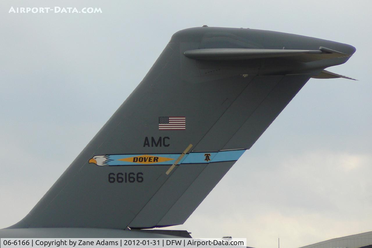 06-6166, 2006 Boeing C-17A Globemaster III C/N 50176/F175/P166, C-17 at DFW Airport in support of Vice President Biden's visit