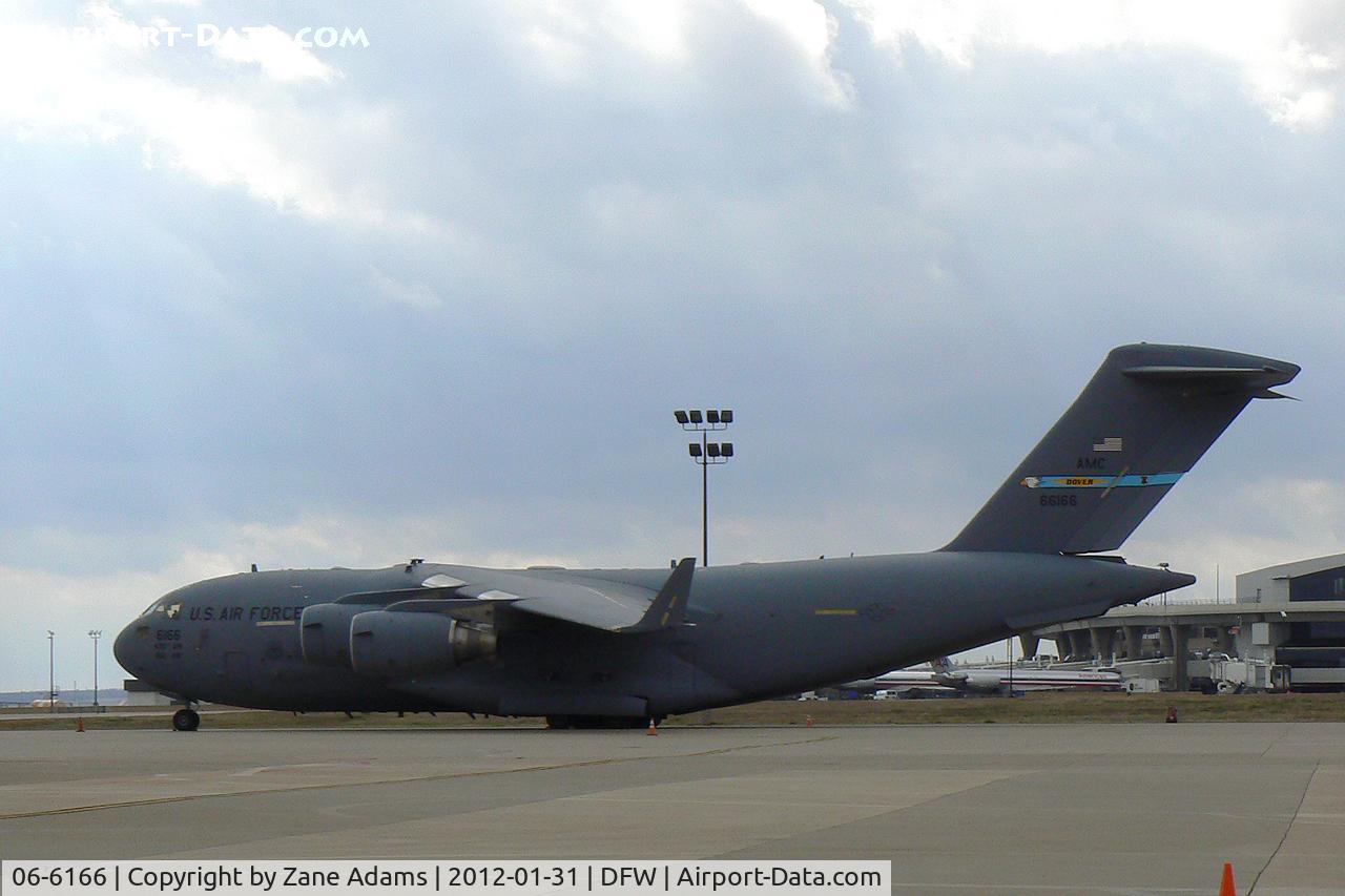 06-6166, 2006 Boeing C-17A Globemaster III C/N 50176/F175/P166, C-17 at DFW Airport in support of Vice President Biden's visit