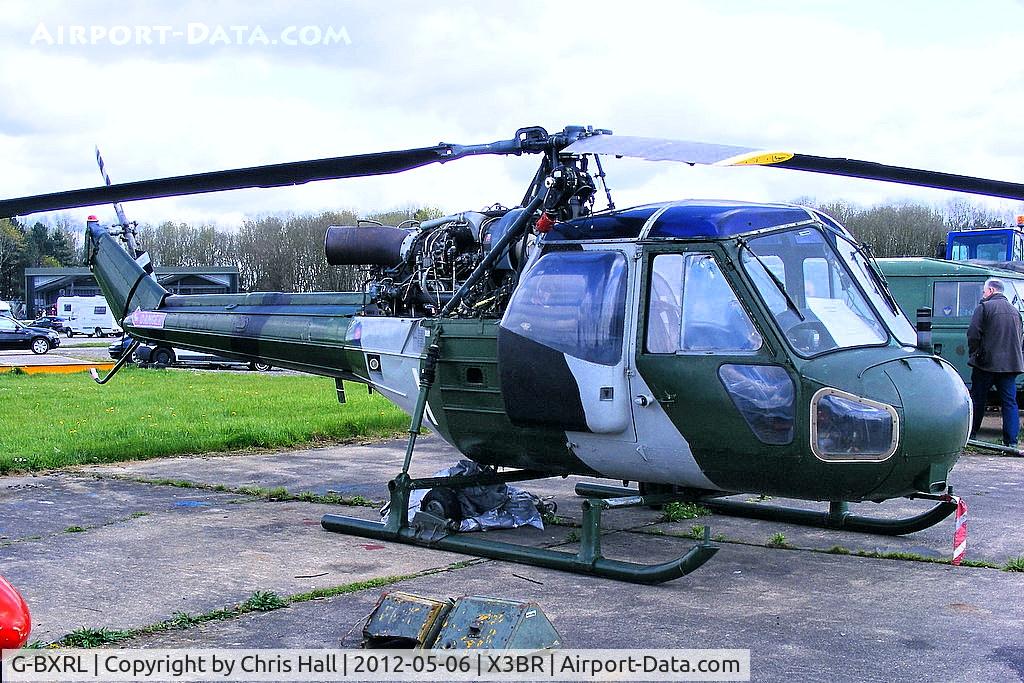 G-BXRL, 1966 Westland Scout AH.1 C/N F9636, at the Cold War Jets open day, Bruntingthorpe