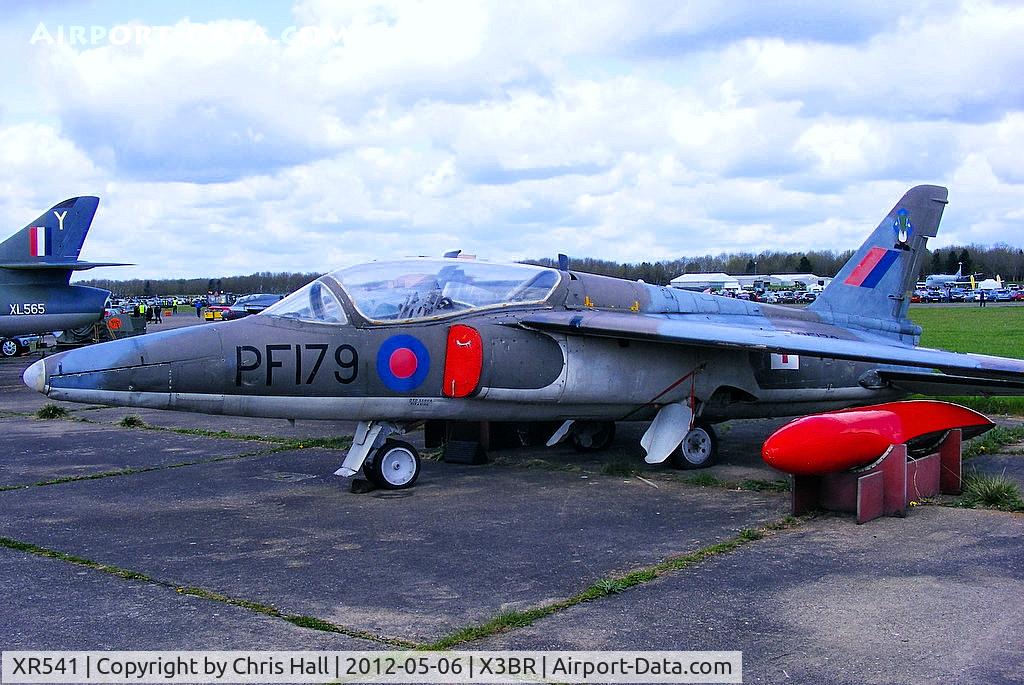 XR541, 1963 Hawker Siddeley Gnat T.1 C/N FL552, with the false serial number 'PF179'. Its former military id was XR541