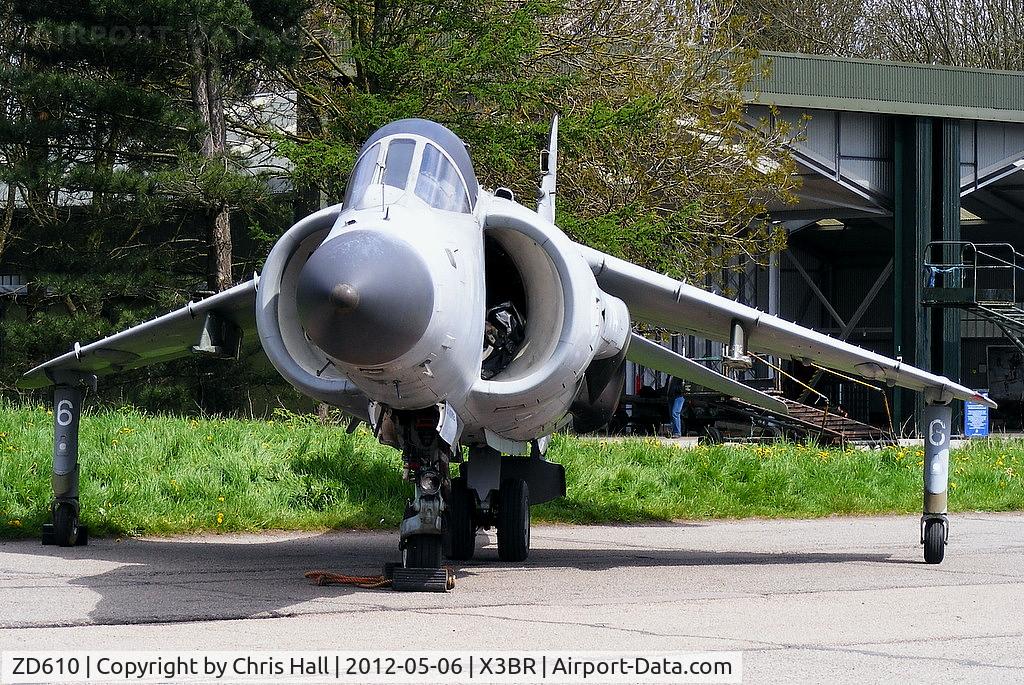 ZD610, 1985 British Aerospace Sea Harrier F/A.2 C/N 1H-912049/B43/P27, at the Cold War Jets open day, Bruntingthorpe