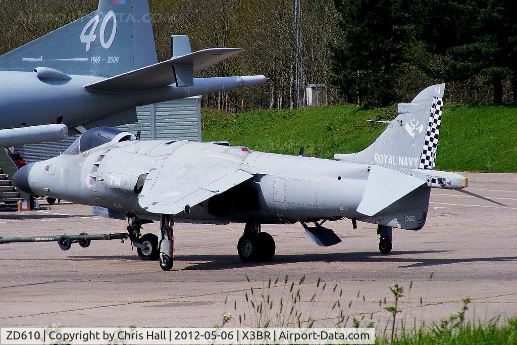 ZD610, 1985 British Aerospace Sea Harrier F/A.2 C/N 1H-912049/B43/P27, at the Cold War Jets open day, Bruntingthorpe