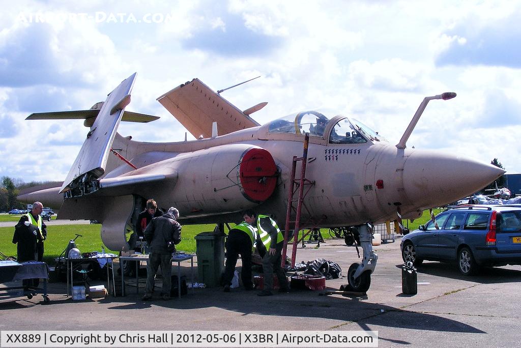 XX889, 1974 Hawker Siddeley Buccaneer S.2B C/N B3-05-73, at the Cold War Jets open day, Bruntingthorpe
