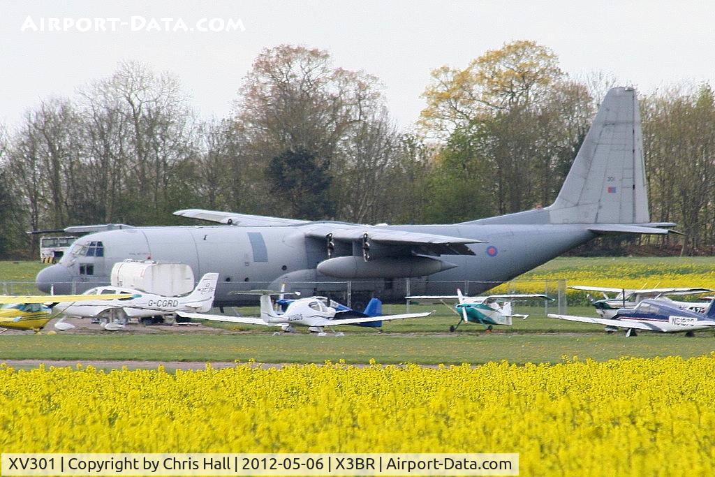 XV301, 1967 Lockheed C-130K Hercules C.3 C/N 382-4268, in the scrapping area at Bruntingthorpe