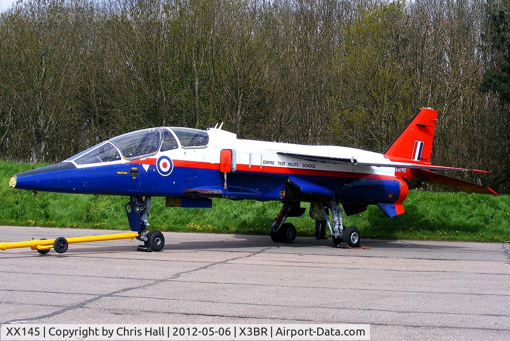 XX145, 1975 Sepecat Jaguar T.2A C/N B.10, at the Cold War Jets open day, Bruntingthorpe