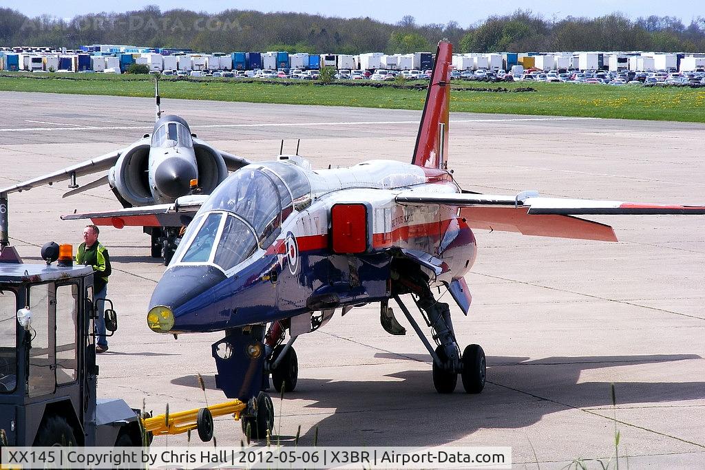XX145, 1975 Sepecat Jaguar T.2A C/N B.10, at the Cold War Jets open day, Bruntingthorpe