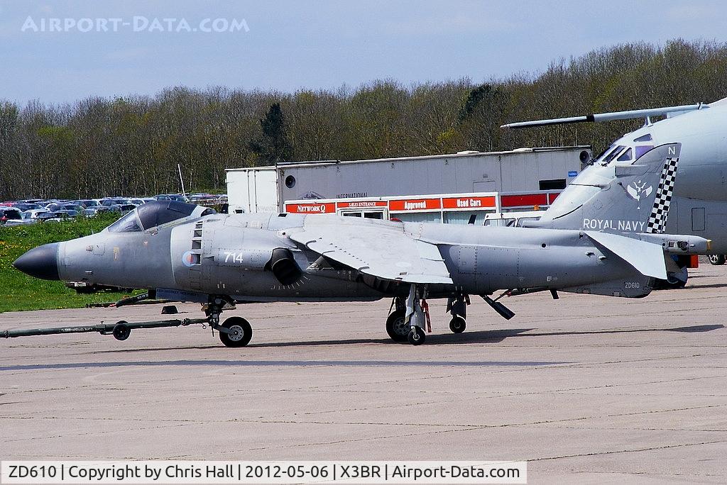 ZD610, 1985 British Aerospace Sea Harrier F/A.2 C/N 1H-912049/B43/P27, at the Cold War Jets open day, Bruntingthorpe