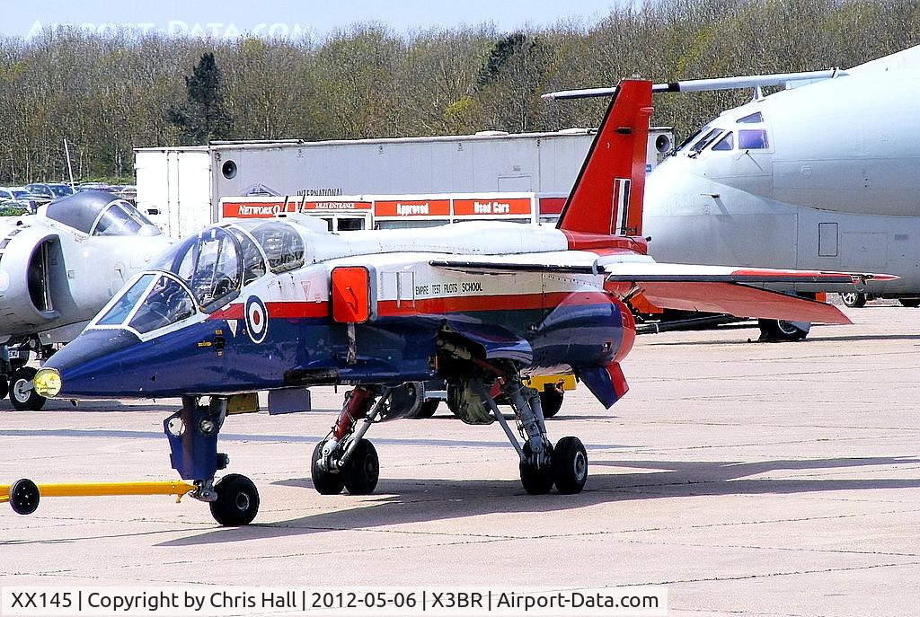 XX145, 1975 Sepecat Jaguar T.2A C/N B.10, at the Cold War Jets open day, Bruntingthorpe