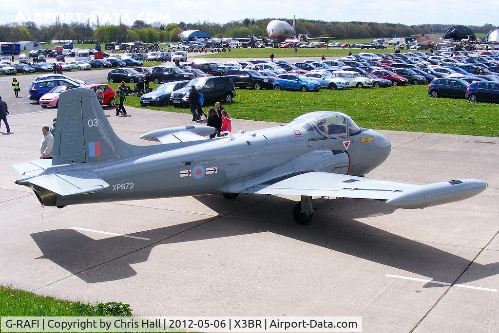 G-RAFI, 1962 BAC 84 Jet Provost T.4 C/N PAC/W/17641, at the Cold War Jets open day, Bruntingthorpe