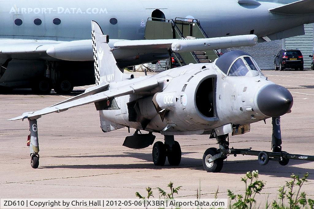 ZD610, 1985 British Aerospace Sea Harrier F/A.2 C/N 1H-912049/B43/P27, at the Cold War Jets open day, Bruntingthorpe
