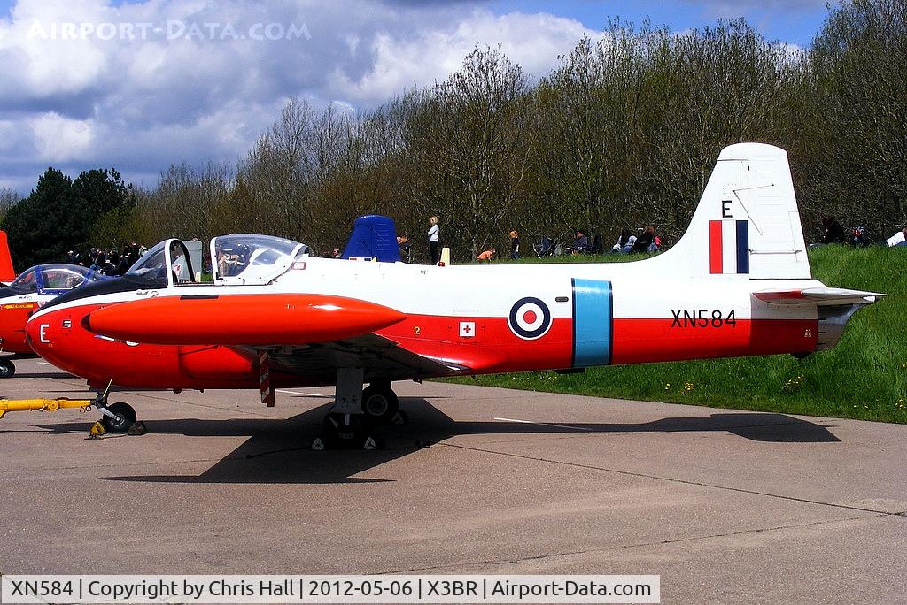 XN584, 1961 Hunting P-84 Jet Provost T.3A C/N PAC/W/11826, at the Cold War Jets open day, Bruntingthorpe