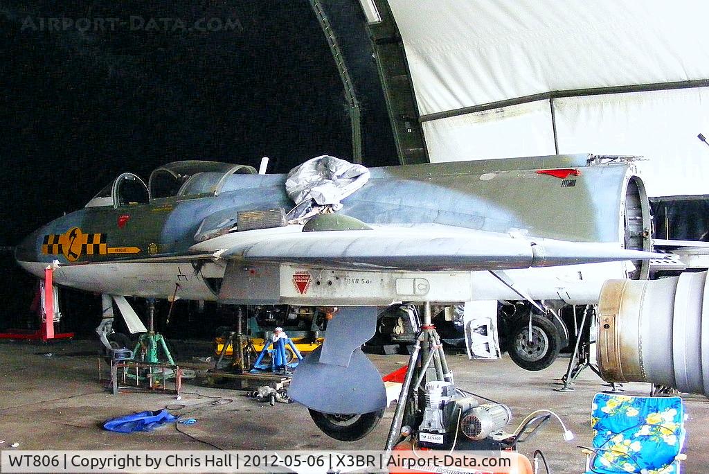 WT806, 1955 Hawker Hunter GA.11 C/N 41H-670749, at the Cold War Jets open day, Bruntingthorpe