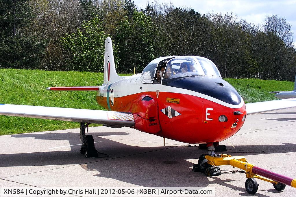 XN584, 1961 Hunting P-84 Jet Provost T.3A C/N PAC/W/11826, at the Cold War Jets open day, Bruntingthorpe