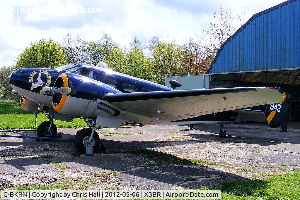 G-BKRN, 1952 Beech D18S C/N CA-75, at the Cold War Jets open day, Bruntingthorpe