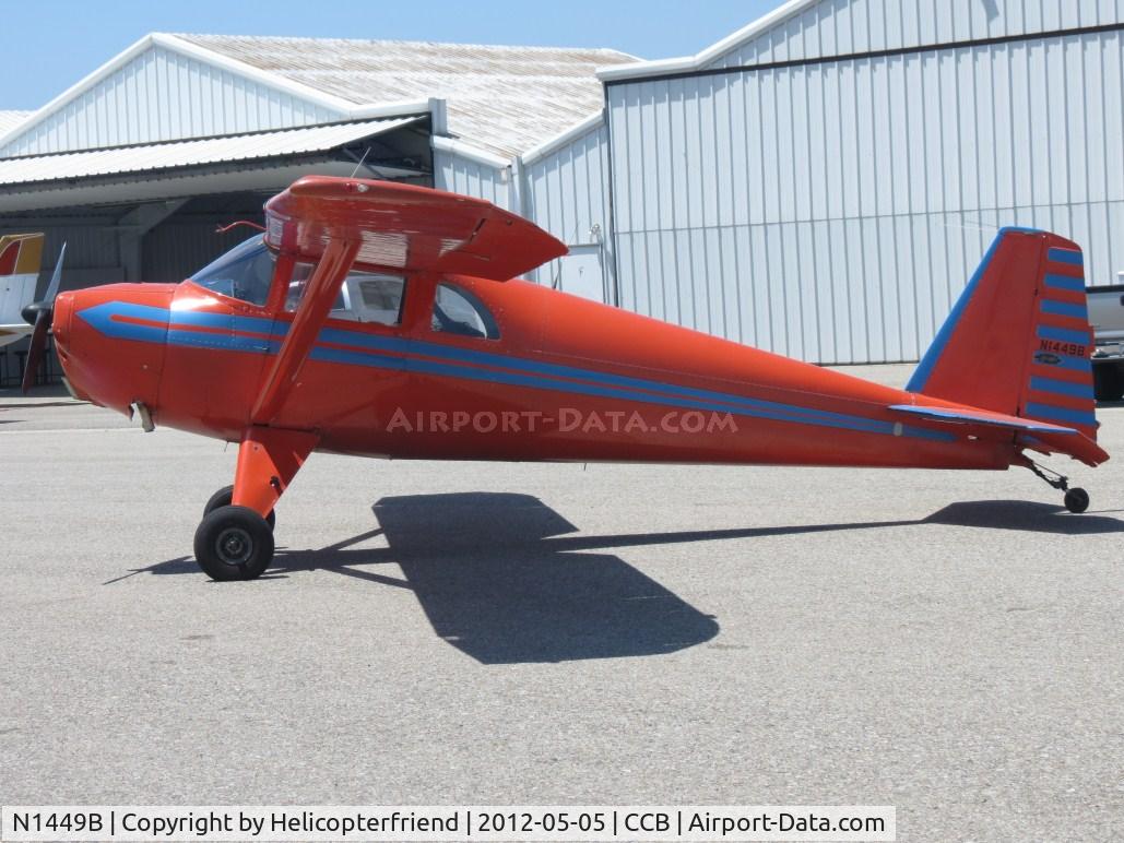 N1449B, 1948 Luscombe 8F Silvaire C/N 6076, Parked by her hanger