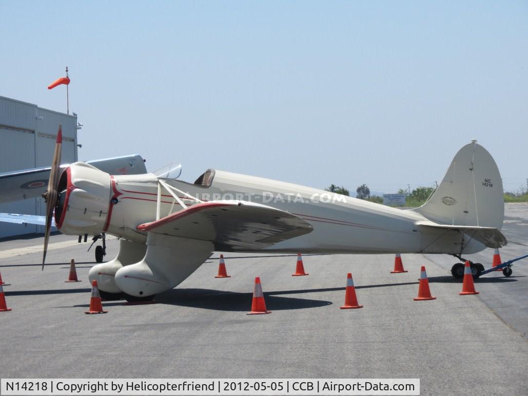N14218, 1934 Kinner SPORTSTER K C/N 136, Coned off for display for a great event