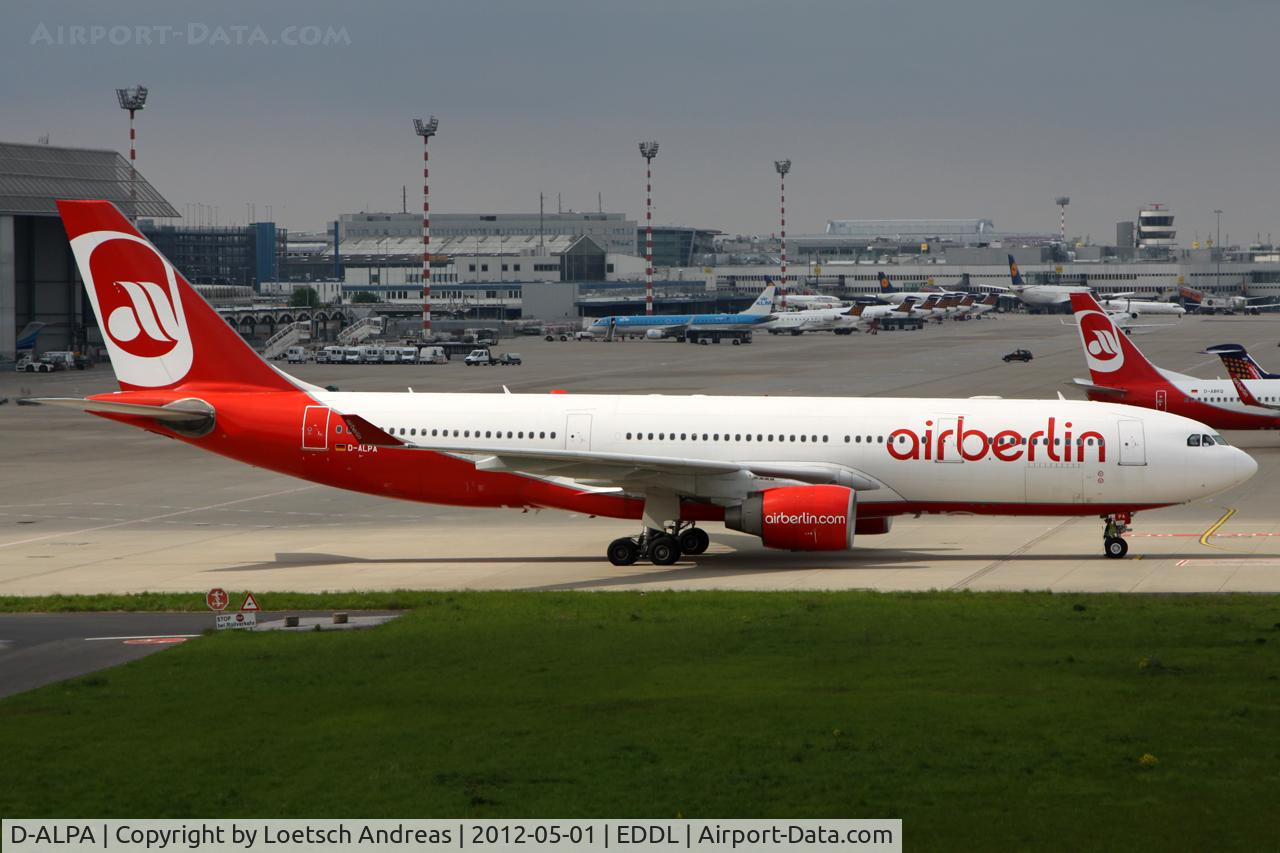 D-ALPA, 2001 Airbus A330-223 C/N 403, BER9864 Dusseldorf to Palma de Mallorca, Son Sant Joan (PMI)
