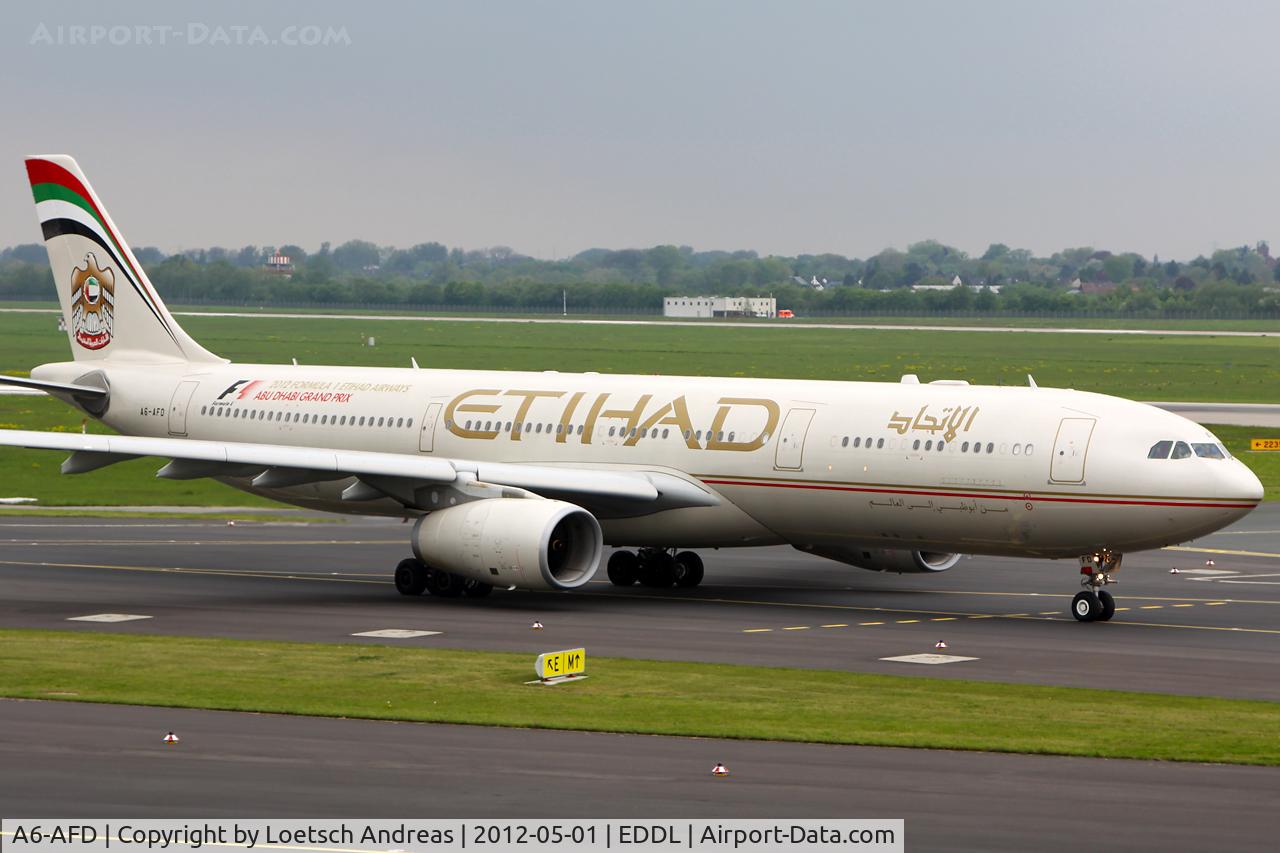 A6-AFD, 2011 Airbus A330-343X C/N 1205, ETD024 Dusseldorf to Abu Dhabi, Nadia International (AUH)