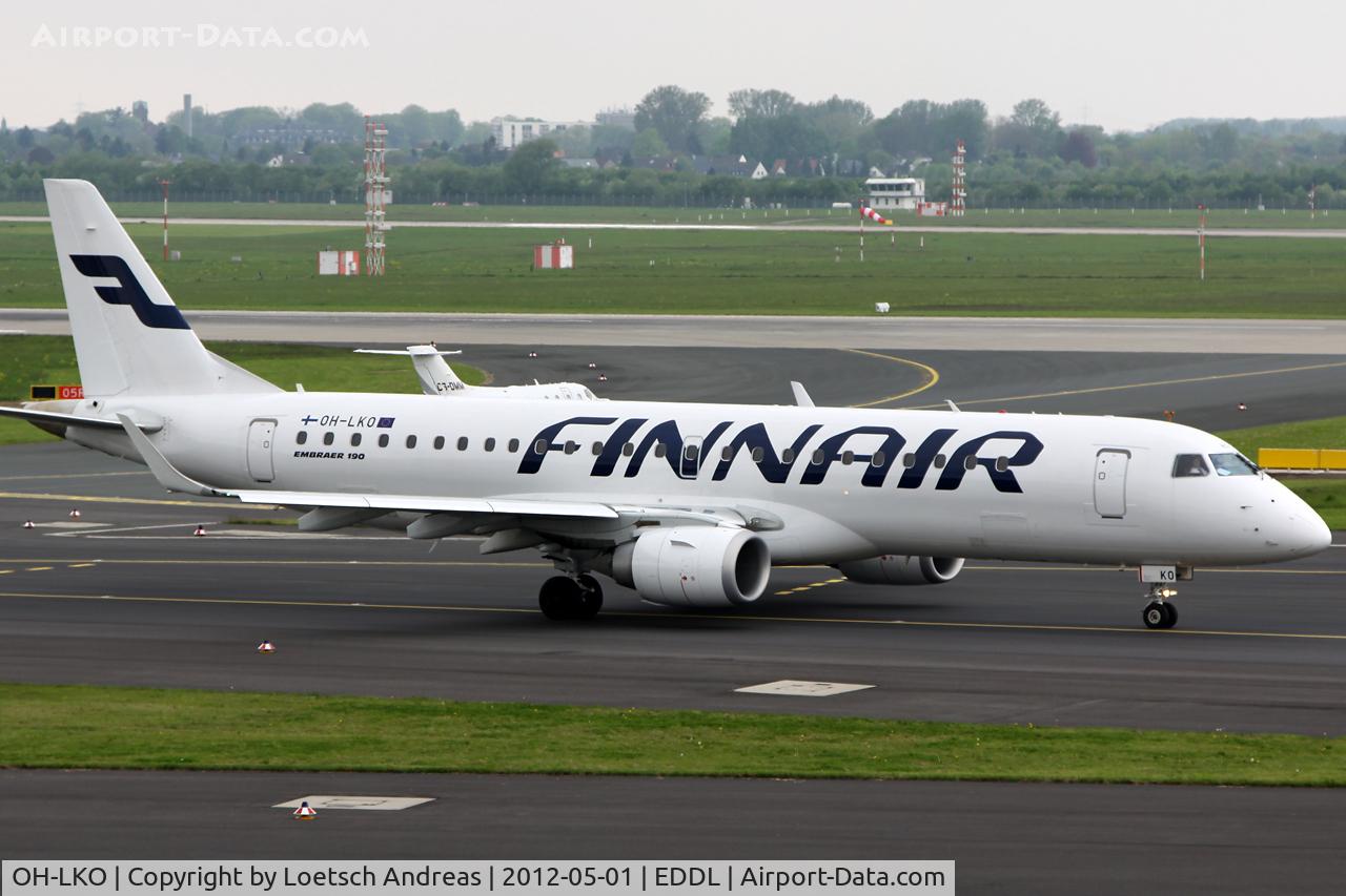 OH-LKO, 2009 Embraer 190LR (ERJ-190-100LR) C/N 19000267, FIN704 Dusseldorf to Helsinki, Vantaa (HEL)
