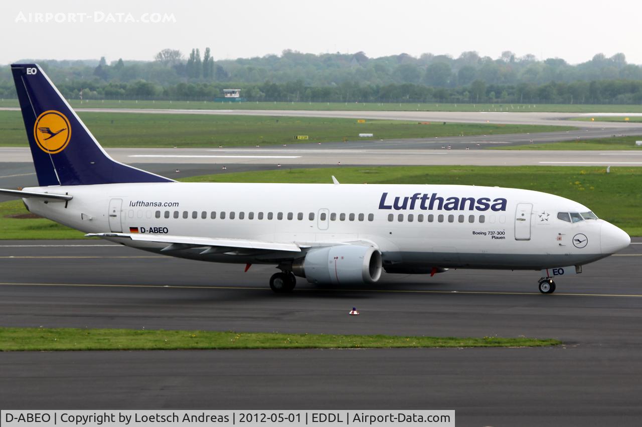 D-ABEO, 1991 Boeing 737-330 C/N 26429, DLH2734 Dusseldorf to Berlin, Tegel (TXL)