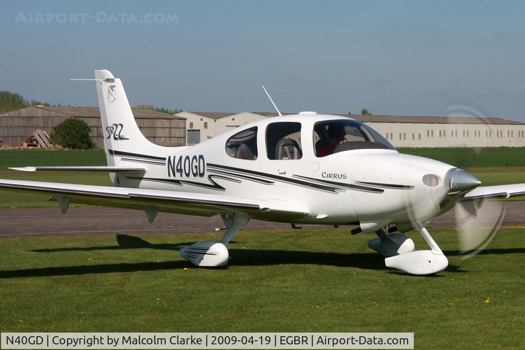 N40GD, 2003 Cirrus SR22 C/N 0473, Cirrus SR-22, Breighton Airfield, April 2009.