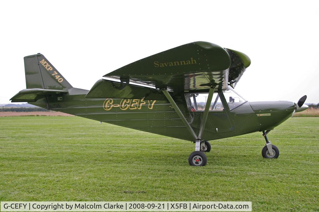 G-CEFY, 2006 ICP MXP-740 Savannah Jabiru(5) C/N BMAA/HB/453, Savannah Jabiru (4), Fishburn Airfield, September 2008.