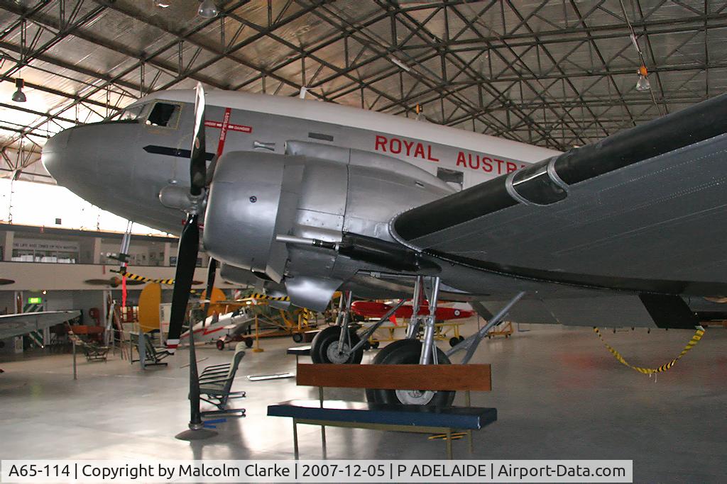 A65-114, 1945 Douglas C-47B-35-DK Skytrain C/N 16712/33460, Douglas C-47B Skytrain, SA Aviation Museum, Port Adelaide, December 2007.