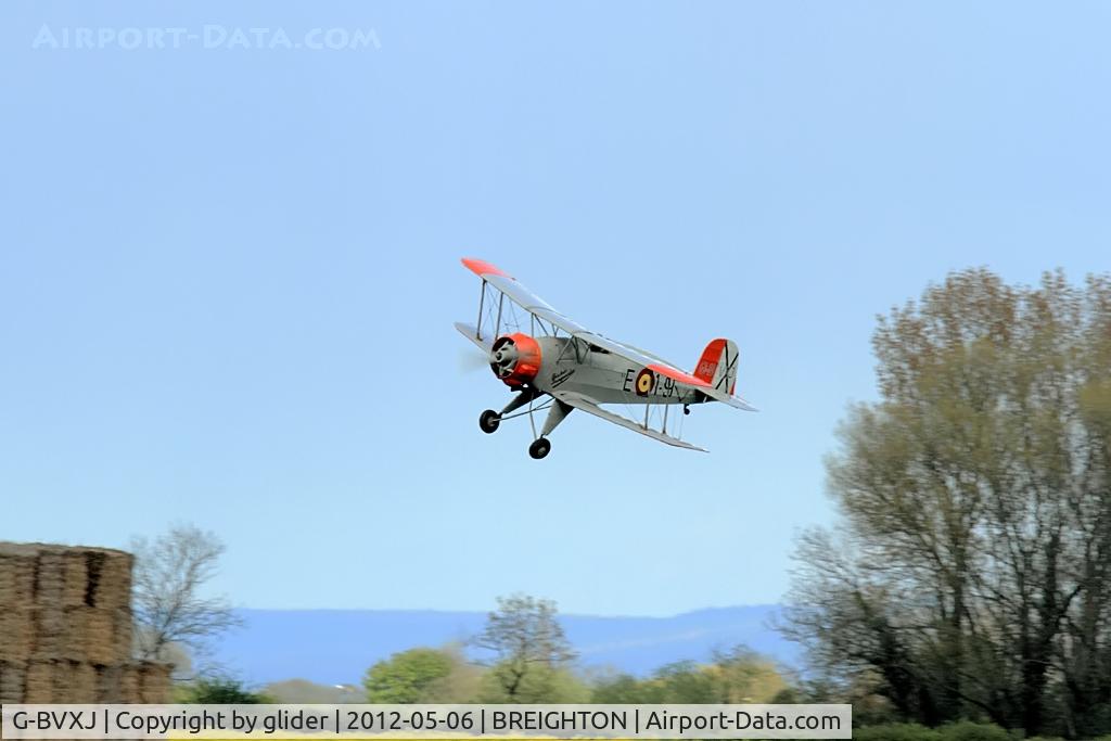 G-BVXJ, 1937 Bucker Bu-133C Jungmeister C/N E-19, Sneaking in round the blind side!!!