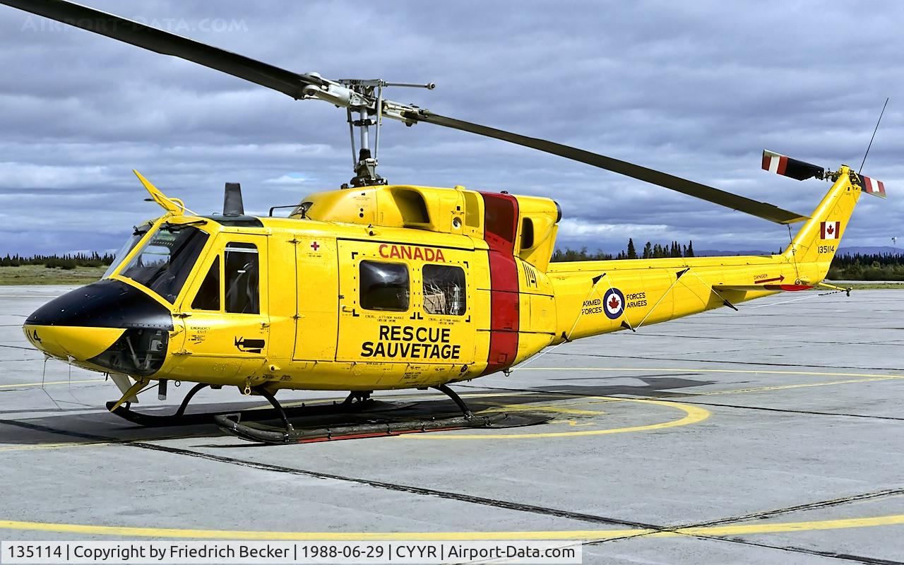 135114, Bell CH-135 Twin Huey C/N 32014, flightline at CFB Goose Bay