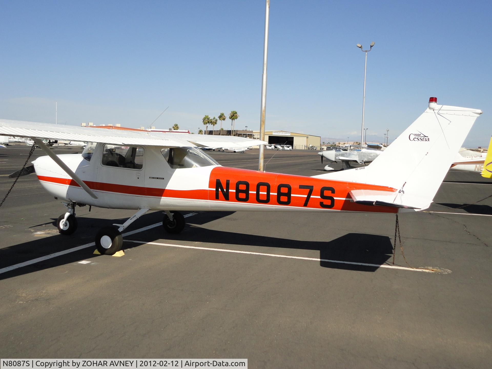 N8087S, 1965 Cessna 150F C/N 15061687, @ Chandler Muni (KCHD) ARIZONA FEB 2012