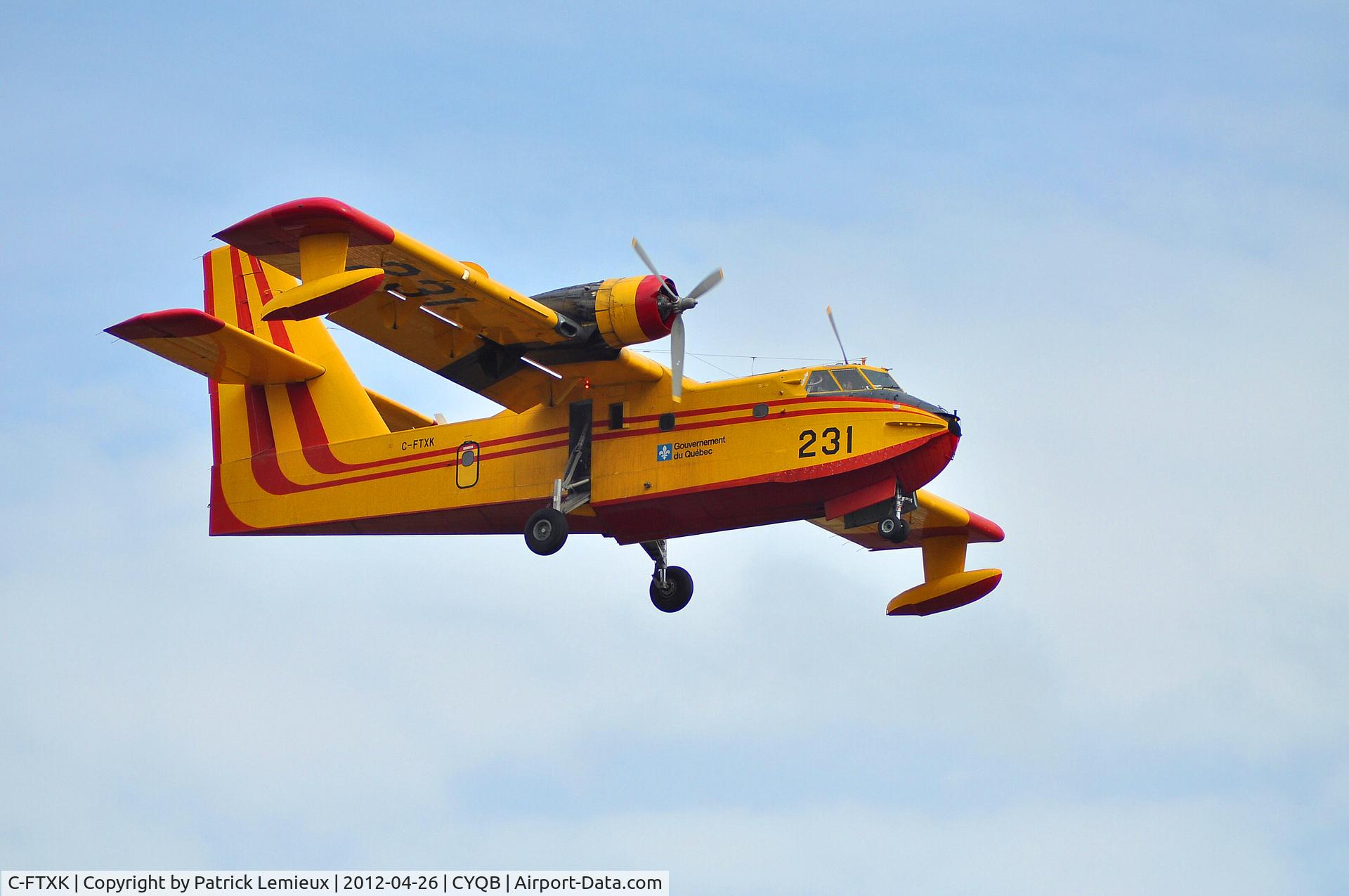 C-FTXK, 1970 Canadair CL-215-I (CL-215-1A10) C/N 1018, CL215 landing phase