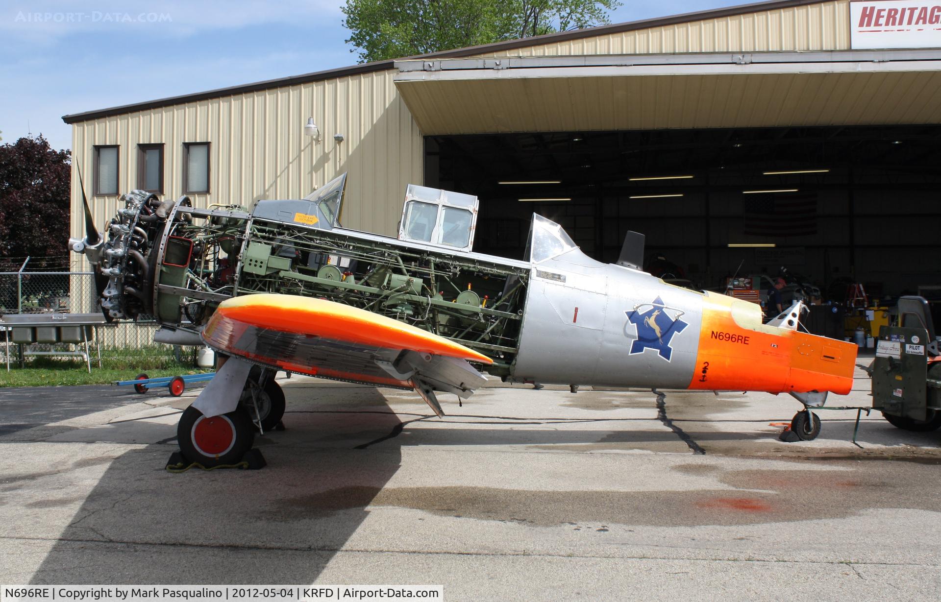 N696RE, North American AT-6C C/N 8813651, North American AT-6C