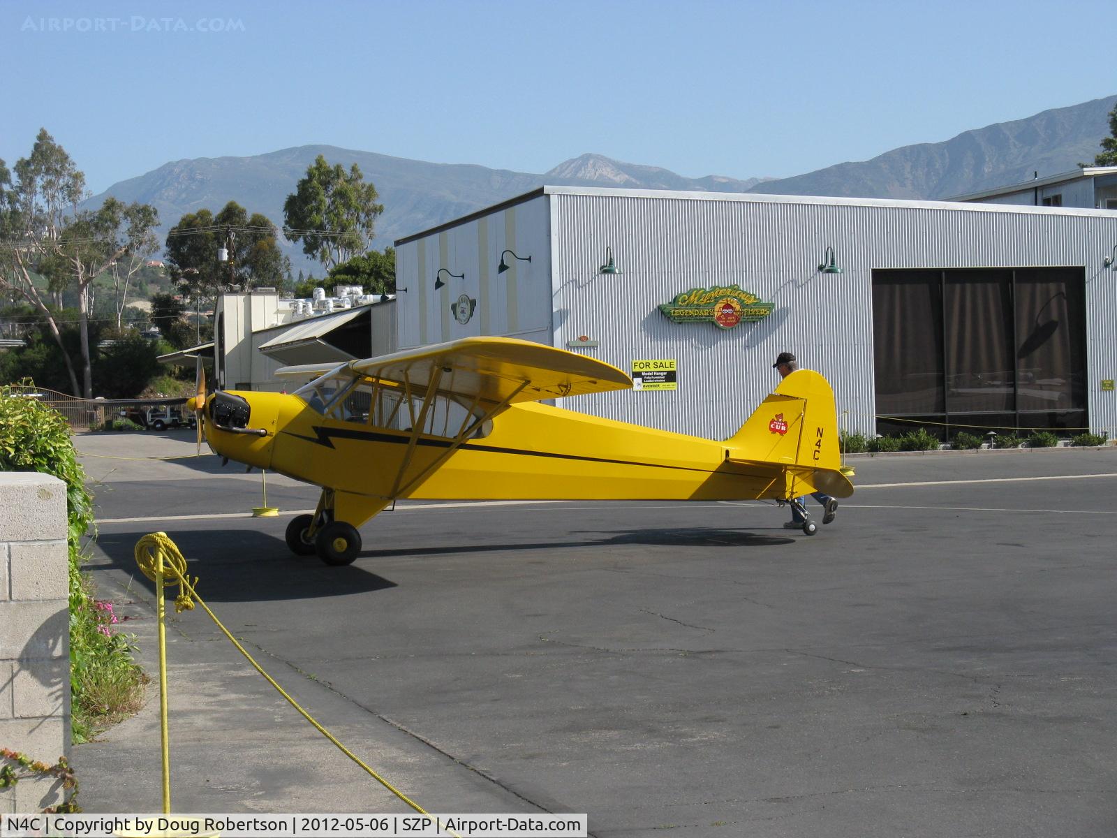 N4C, 1947 Piper J3C-65 Cub Cub C/N 22804, 1947 Piper J3C-65 CUB, Continental A&C65 65 Hp, refueling