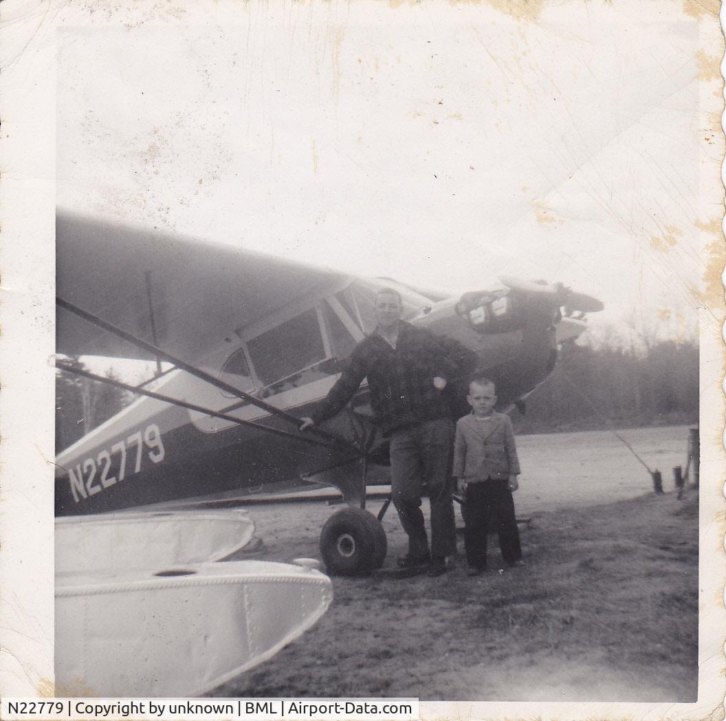 N22779, 1939 Piper Cub J4 C/N Not found N22779, 1939 Piper Cub J4. Owners were Leo Guerin and Bob Valliere of Berlin, NH. I'm the kid in the picture and it looks like I was 5 or 6 years old which puts this photo in 1959 or 1960