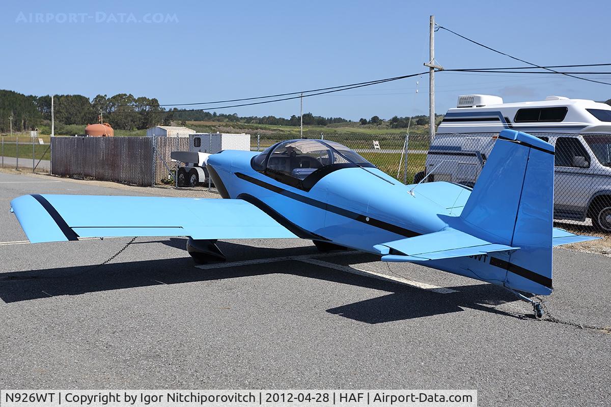 N926WT, 2002 Vans RV-6 C/N 60587, Half Moon Bay Airport Air show