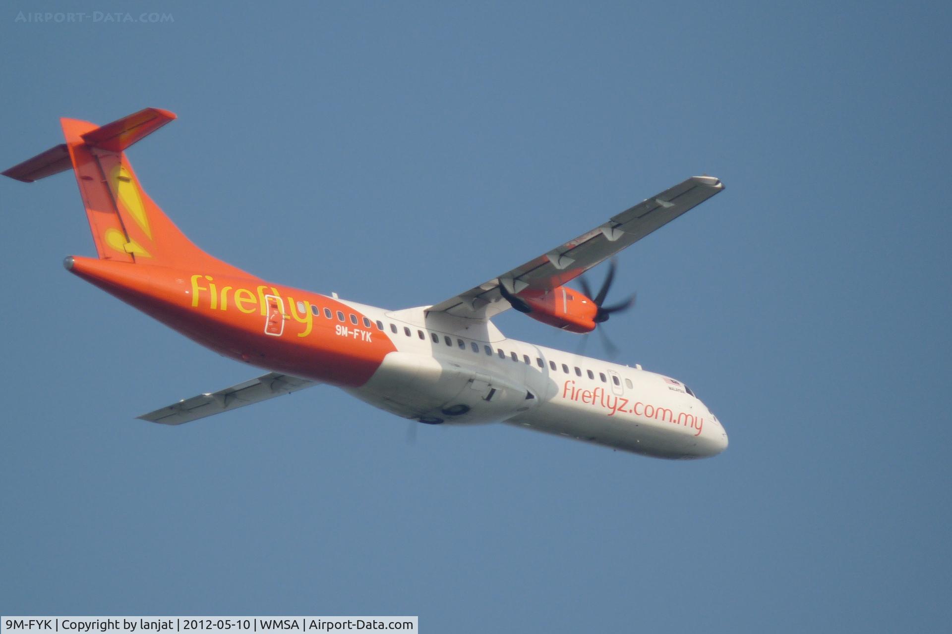9M-FYK, 2011 ATR 72-212A C/N 947, Heading to North Bound