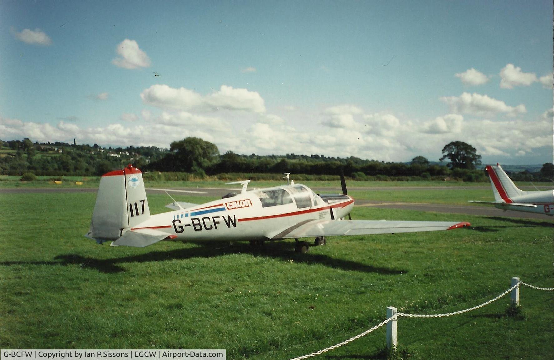 G-BCFW, 1962 Saab 91D Safir C/N 91-437, Scanned Image of G-BCFW at Welshpool (EGCW)