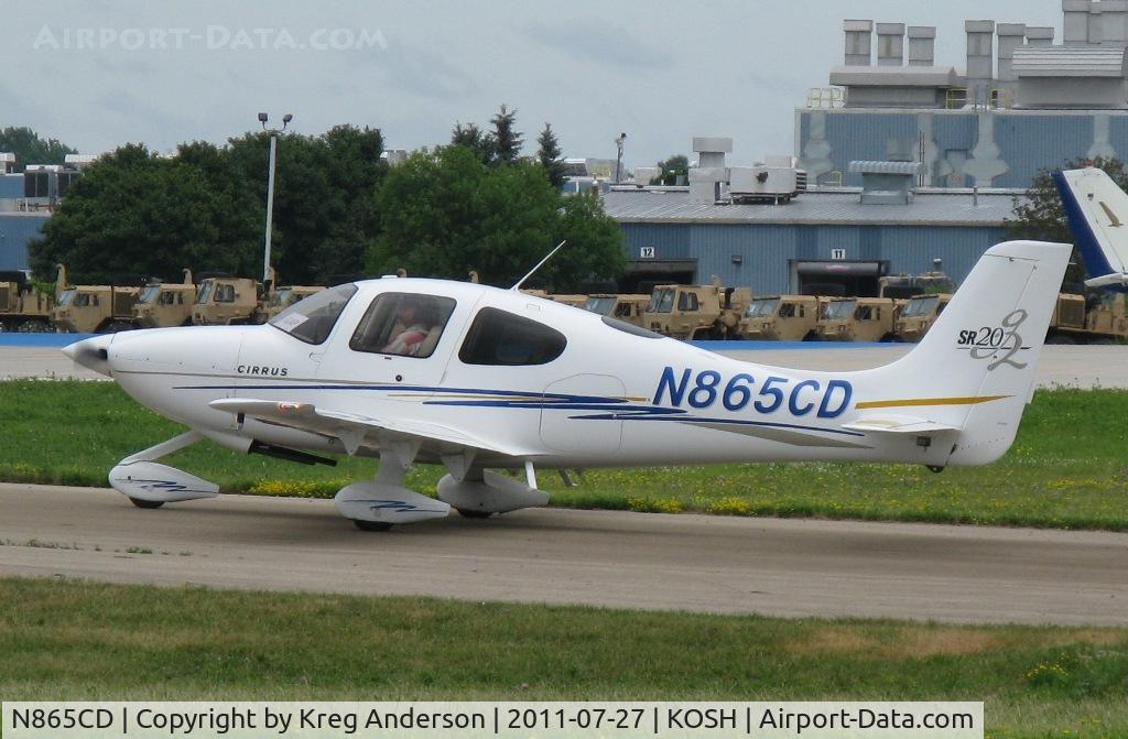 N865CD, 2005 Cirrus SR20 C/N 1586, EAA AirVenture 2011