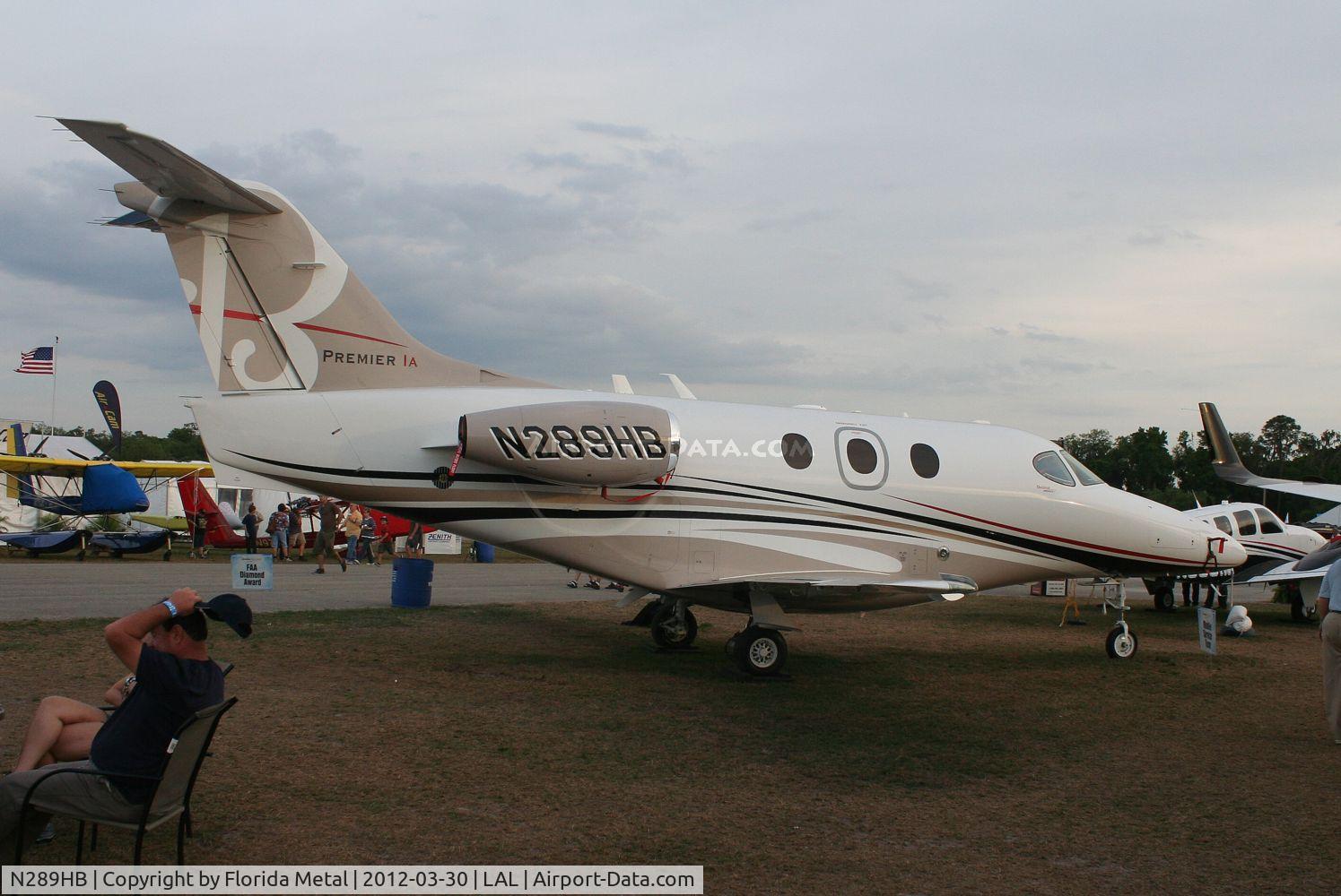 N289HB, 2012 Hawker Beechcraft 390 Premier 1A C/N RB-289, Beech 390 Premiere