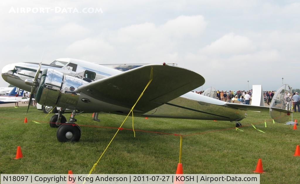 N18097, 1938 Lockheed 12A Electra Junior C/N 1250, EAA AirVenture 2011