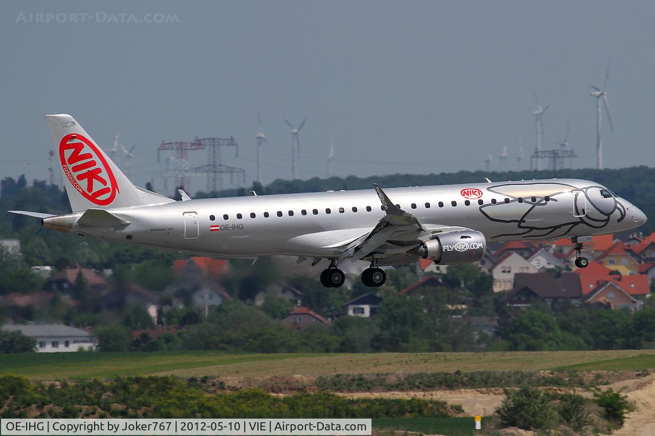 OE-IHG, 2011 Embraer 190LR (ERJ-190-100LR) C/N 19000435, NIKI