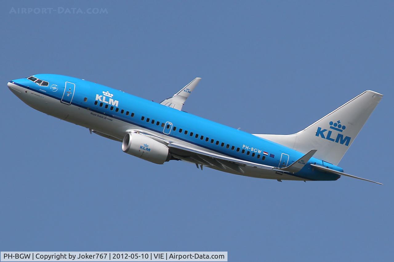 PH-BGW, 2011 Boeing 737-7K2 C/N 38128, KLM - Royal Dutch Airlines