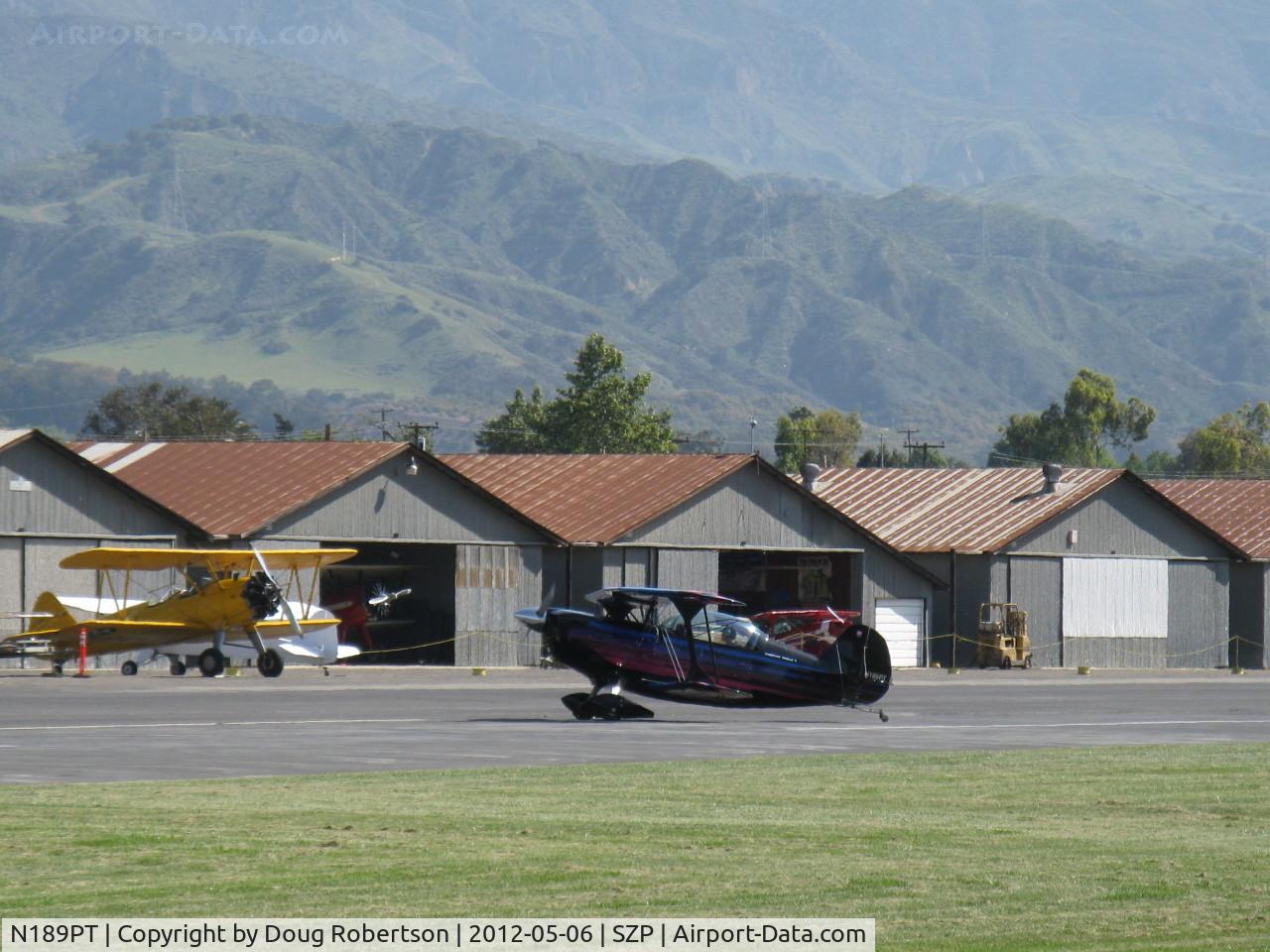 N189PT, 1993 Christen Eagle II C/N CIAGLIA 0001, 1993 Caglia/Haines CHRISTEN EAGLE II, Lycoming IO-360 A&C 200 Hp, taxi off Rwy 22