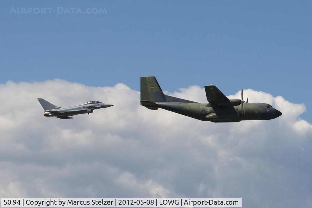 50 94, Transall C-160D C/N D131, Transall for Austrian Aviation Museum Graz w Eurofighter