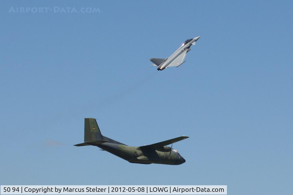 50 94, Transall C-160D C/N D131, Transall for Austrian Aviation Museum Graz w Eurofighter