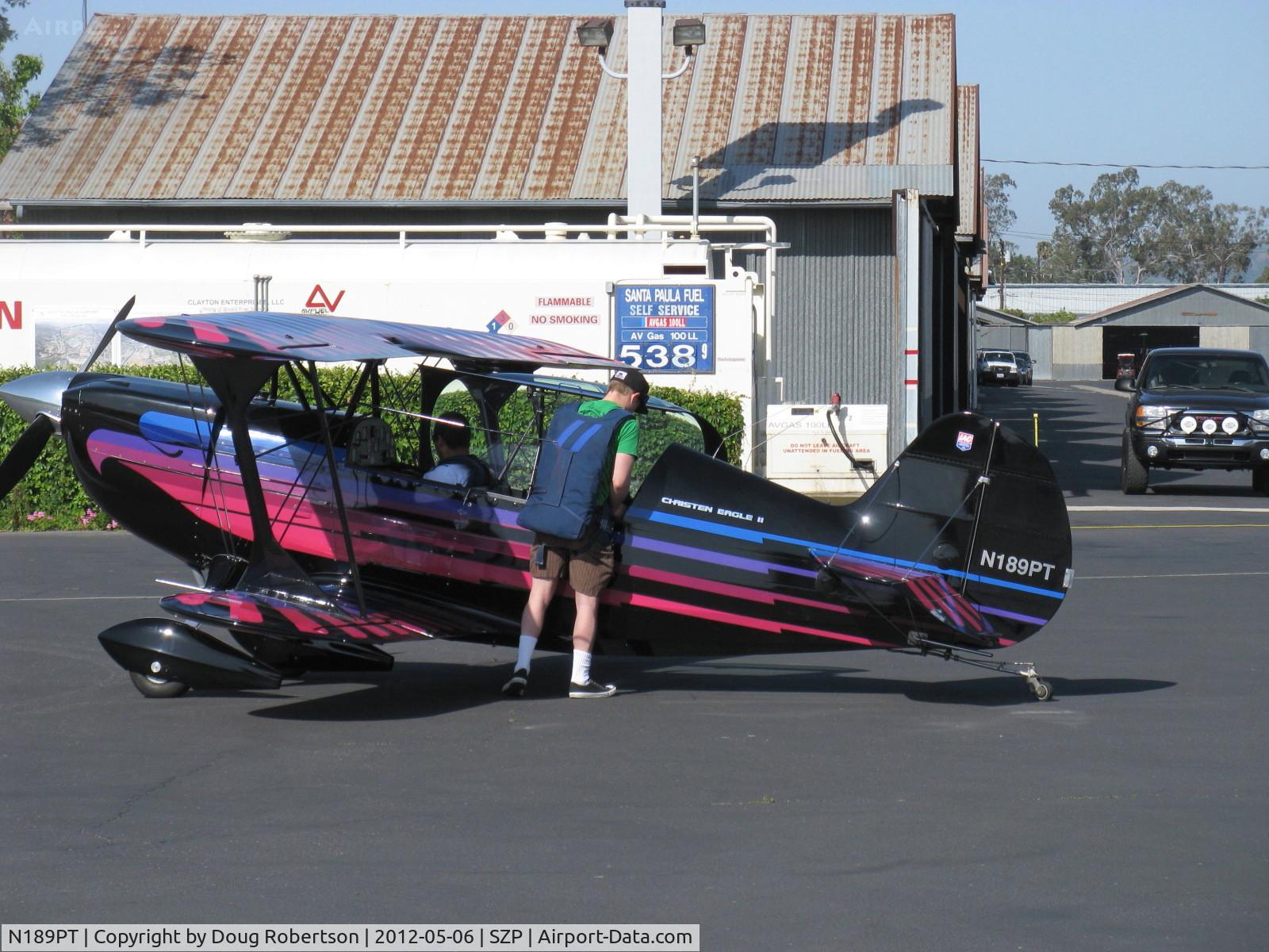 N189PT, 1993 Christen Eagle II C/N CIAGLIA 0001, 1993 Ciaglia/Haines CHRISTEN EAGLE II, Lycoming IO-360 A&C 200 Hp, parachute worn