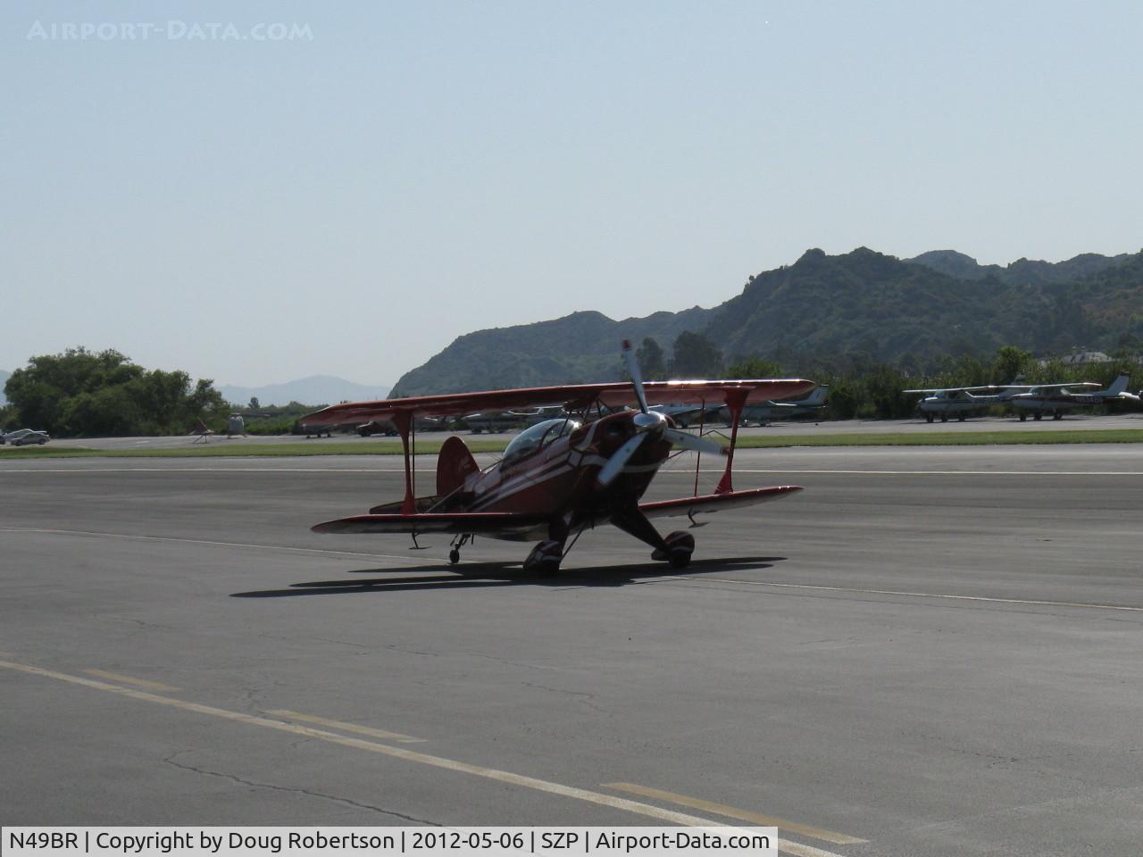 N49BR, Pitts S-2A Special C/N 2212, 1980 Aerotek PITTS S-2A, Lycoming AEIO-540 260 Hp, taxi after landing 04